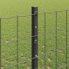 Clôture avec poteau Gris 1,2 x 25 m Acier et PVC 514686514686