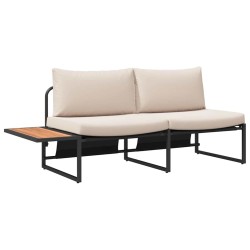 Ensemble de salle à manger pour jardin 3 pcs Taupe Acier 514729514729