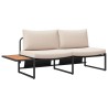 Ensemble de salle à manger pour jardin 3 pcs Taupe Acier 514729514729
