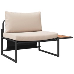 Ensemble de salle à manger pour jardin 3 pcs Taupe Acier 514729514729