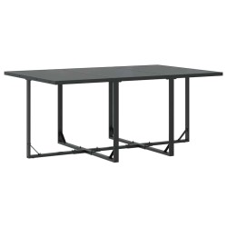 Ensemble de salle à manger pour jardin 7 pcs Noir Acier 514731514731