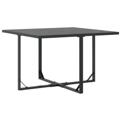 Ensemble de salle à manger pour jardin 9 pcs Noir Acier 514732514732