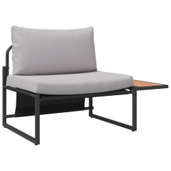 Ensemble de salle à manger pour jardin 3 pcs Gris clair Acier 514735514735