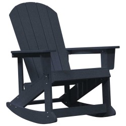 Ensemble de salon de jardin 3 pcs Bleu marine HDPE 514736514736