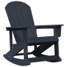 Ensemble de salon de jardin 3 pcs Bleu marine HDPE 514736514736