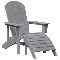 Chaise de jardin 2 pcs Gris clair 83 x 74 x 92 cm Polyéthylène 514741514741