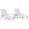 Transat 3 pcs Blanc Polyéthylène 514742514742