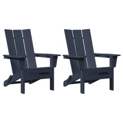 Chaise de jardin 2 pcs Bleu marine 80.5 x 74.5 x 92 cm 514756514756