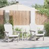 Chaise de jardin 3 pcs Blanc Polyéthylène 514757514757