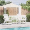 Chaises Berçantes Adirondack 2 pcs Blanc HDPE 514761514761