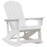 Chaises Berçantes Adirondack 2 pcs Blanc HDPE 514761514761