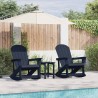 Chaises Berçantes Adirondack 2 pcs Bleu marine HDPE 514762514762
