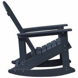Chaises Berçantes Adirondack 2 pcs Bleu marine HDPE 514762514762