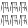 Ensemble de bar de jardin 6 pcs Gris clair HDPE 514772514772