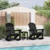 Chaises Berçantes Adirondack 2 pcs Noir HDPE 514773514773