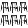 Ensemble de bar de jardin 6 pcs Noir HDPE 514774514774