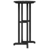 Ensemble de bar de jardin 3 pcs Noir HDPE 514775514775