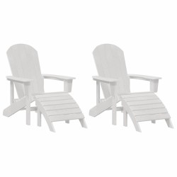 Chaise de jardin 2 pcs Blanc 83 x 74 x 92 cm Polyéthylène 514779514779