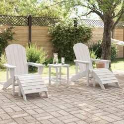 Chaise de jardin 2 pcs Blanc 83 x 74 x 92 cm Polyéthylène 514779514779