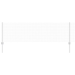 Clôture avec poteau Argenté 0,6 x 25 m Acier 514795514795