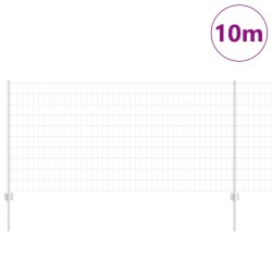 Clôture avec poteau Argenté 1 x 10 m Acier 514799514799
