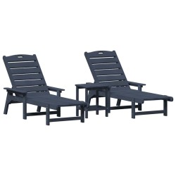Transat 3 pcs Bleu marine Polyéthylène 514808514808