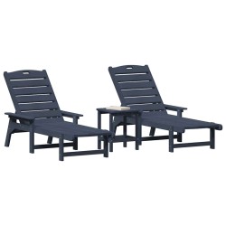 Transat 3 pcs Bleu marine Polyéthylène 514808514808