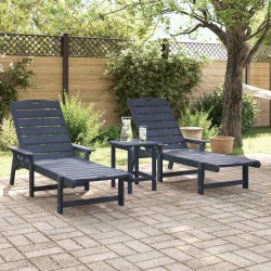 Transat 3 pcs Bleu marine Polyéthylène 514808514808