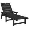 Transat 2 pcs Noir 195,5 x 53 x 98,5 cm Polyéthylène 514810514810