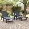Transat 2 pcs Bleu marine 195,5 x 53 x 98,5 cm Polyéthylène 514811514811