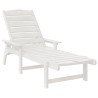 Transat 2 pcs Blanc 195,5 x 53 x 98,5 cm Polyéthylène 514812514812