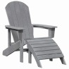 Chaise de jardin 3 pcs Gris clair Polyéthylène 514813514813