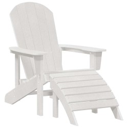 Chaise de jardin 3 pcs Blanc Polyéthylène 514816514816