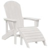Chaise de jardin 3 pcs Blanc Polyéthylène 514816514816