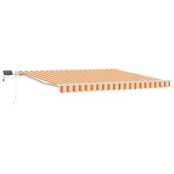 Auvent Rétractable avec jaune et orange 400 ×300 cm tissu 514834514834