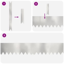 Bordure de Pelouse 50 pcs Argent 100 x 0.05 x 20 cm 514887514887