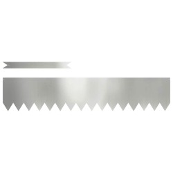 Bordure de Pelouse 50 pcs Argent 100 x 0.05 x 20 cm 514891514891