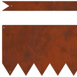 Bordure de Pelouse 50 pcs Marron 100 x 0.05 x 20 cm 514892514892