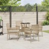 Ensemble de salle à manger pour jardin 5 pcs Beige polyrotin 514893514893