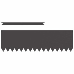 Bordure de Pelouse 30 pcs Noir 100 x 0,05 x 30 cm 514900514900