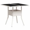 Ensemble de salle à manger pour jardin 3 pcs Gris clair 514923514923