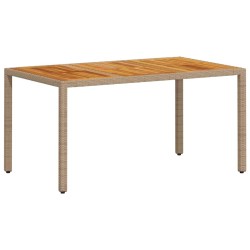 Ensemble de salle à manger pour jardin 5 pcs Beige polyrotin 514929514929