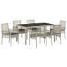 Ensemble de salle à manger pour jardin 7 pcs Gris clair 514933514933