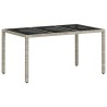 Ensemble de salle à manger pour jardin 7 pcs Gris clair 514933514933