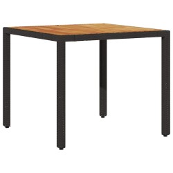 Ensemble de salle à manger pour jardin 3 pcs Noir polyrotin 514934514934