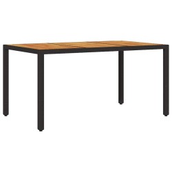 Ensemble de salle à manger pour jardin 5 pcs Noir polyrotin 514936514936