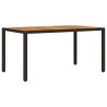 Ensemble de salle à manger pour jardin 5 pcs Noir polyrotin 514936514936
