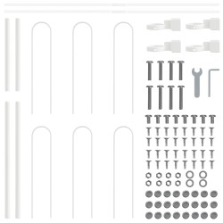 Clôture de jardin 7 pcs Blanc 11,9 x 0,8 m 515007515007