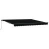 Auvent Rétractable Noir 400 × 300 cm Polyester et Acier 515048515048