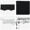 Auvent rétractable électrique Noir 400 × 300 cm 515054515054
